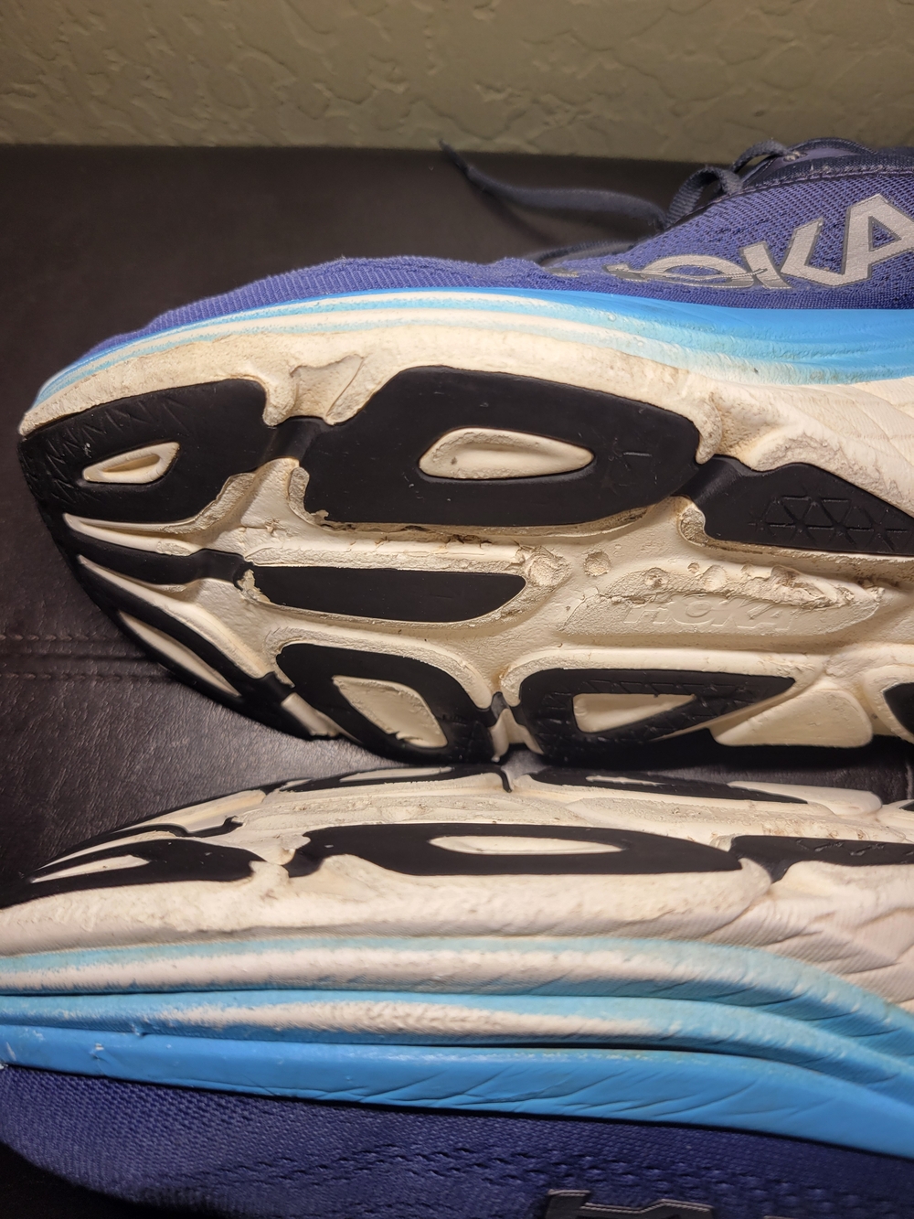 HOKA ONE ONE Bondi 8 Men's Running Shoes - Blue/Sharkskin US Size 12 Wide EU 46 - Picture 13 of 15